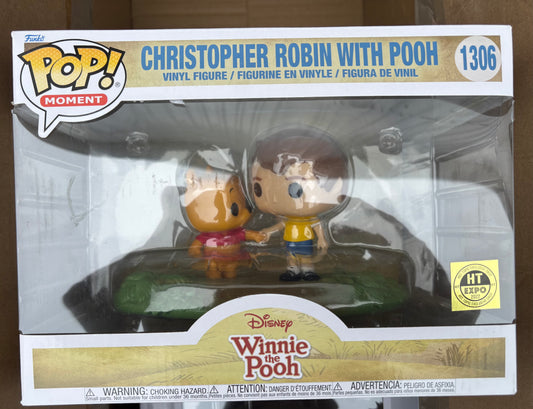 Funko Pop! Disney Winni The Pooh : Christopher Robin with Pooh #1306 Hot topic Exclusive Deluxe