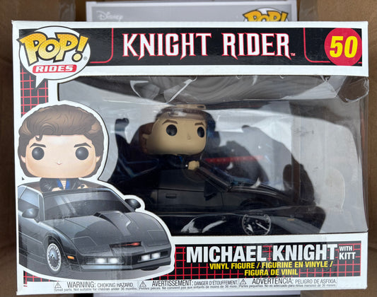 Funko POP Rides : Knight Rider Deluxe #50 Michael Knight with Kitt