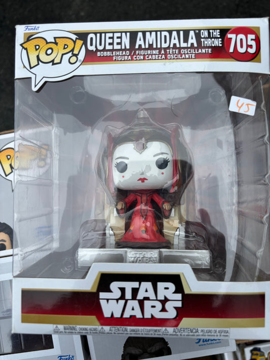 Funko Pop! Star Wars : Queen Amidala on the throne #705 Deluxe