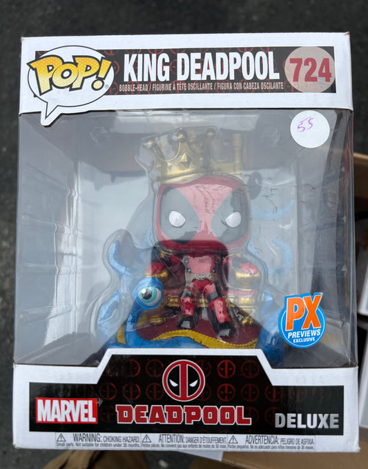 Funko Pop! Marvel  : King Deadpool #724 Px Previews Exclusive