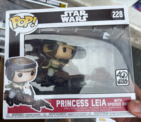 Funko Pop! Star Wars : Princess Leia with Speeder #228