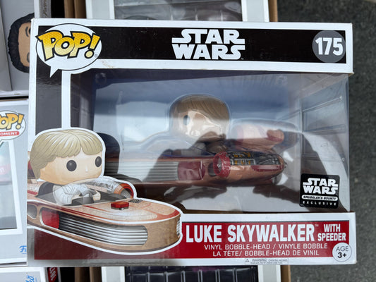 Funko Pop! Star Wars : Smugglers Bounty : Luke Skywalker with Speeder #175