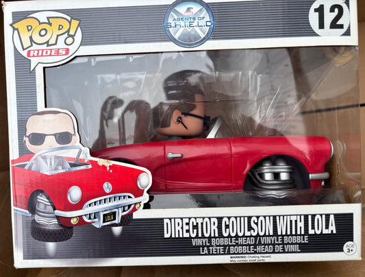 Funko Pop!  Marvel : Director Coulson with Lola #12 Deluxe (box shows slight wear)