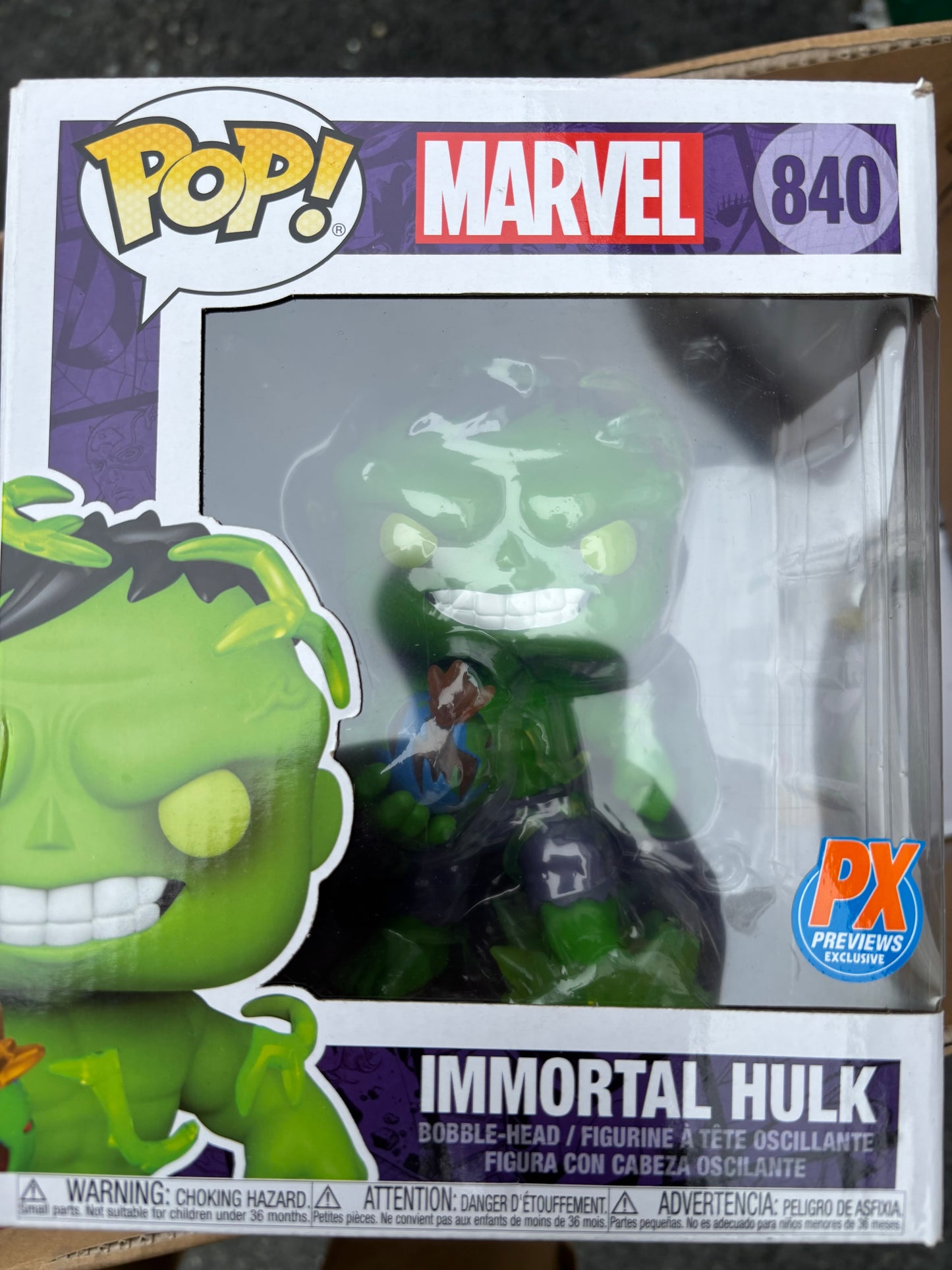 FUNKO POP! Marvel:  Immortal Hulk #840 Px Previews Exclusive