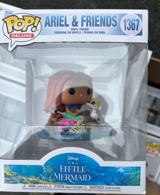 Funko Pop : Disney : Ariel and Friends #1367 deluxe The LIttle Mermaid