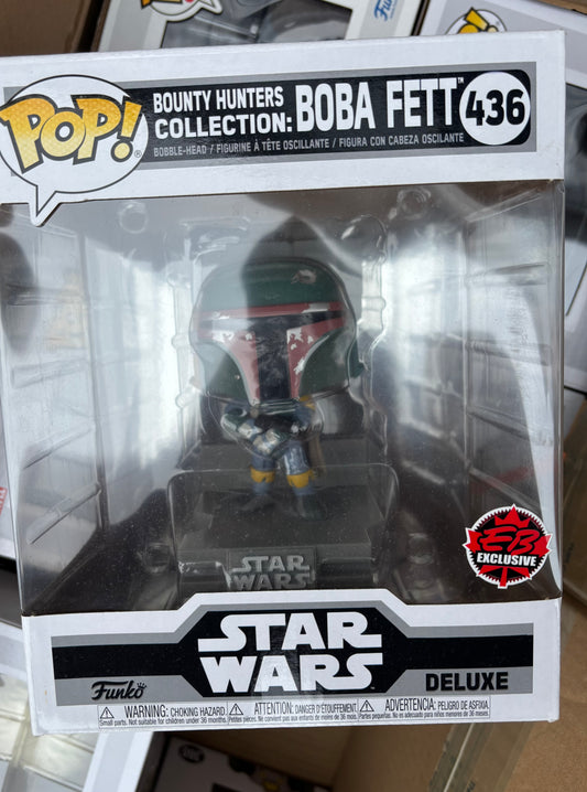 Funko Pop : Star Wars : Bounty Hunters Collection : Boba Fett #436 Eb Games Exclusive