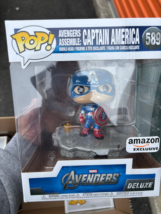 Funko Pop : Marvel : Avengers Assemble :Captain America #589 Amazon Exclusive