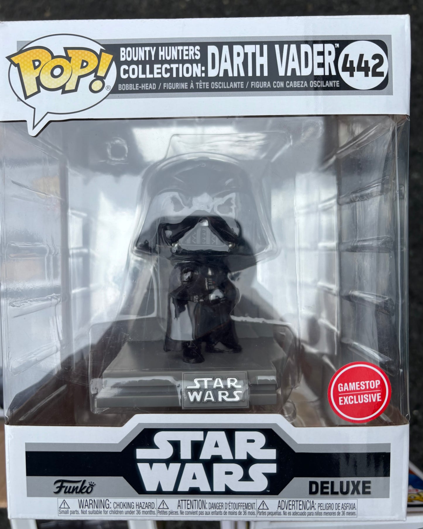 Funko Pop : Star Wars : Bounty Hunters Collection : Darth Vader #442 Game stop Exclusive