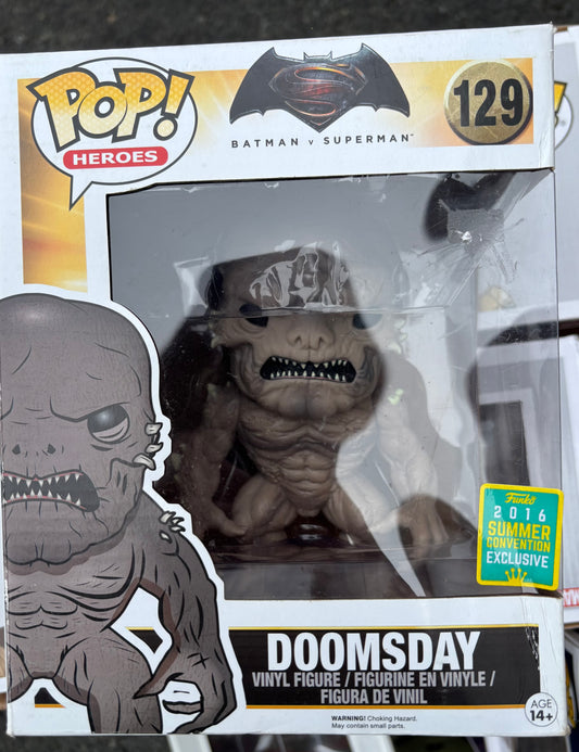 Funko Pop : Dc Comics:  Batman Superman Doomsday #129 2016 Summer Exclusive