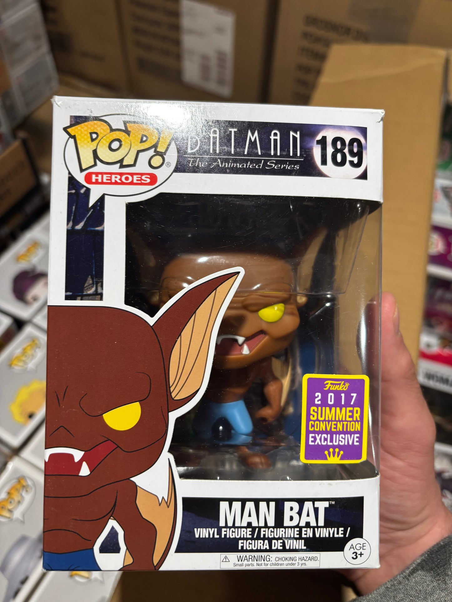 FUNKO POP! Batman Animated Series : Man Bat #189 2017 Summer Convention Exclusive