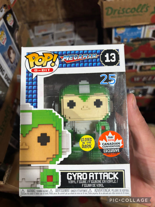 FUNKO POP! Mega Man : Megaman #13 Gyro Attack 2018 Canadian Convention  Exclusive