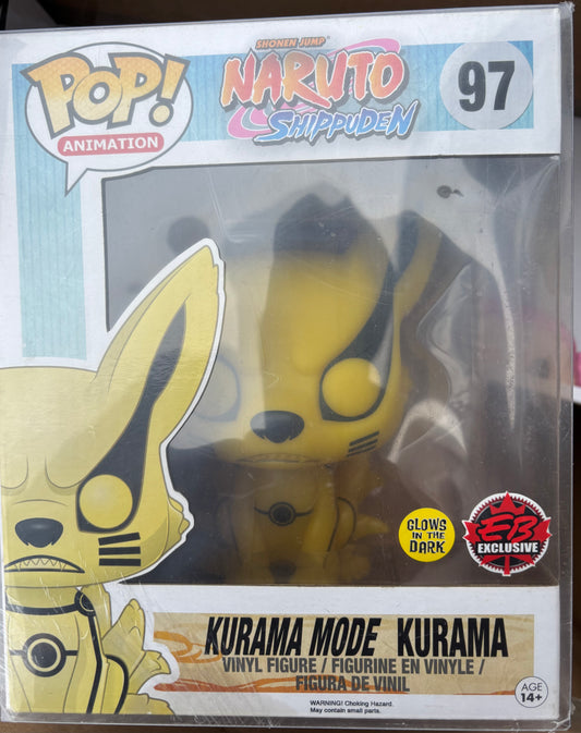 Funko Pop! Anime : Naruto Shippuden : Kurama Mode Kurama #97 GID Eb Games Exclusive