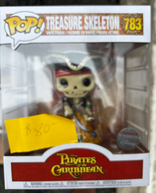 Funko Pop! Disney : Pirates of the Carabbean : Treasure Skeleton #783 Disney store Exclusive