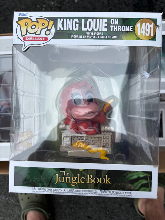 Funko Pop! Disney : The Jungle Book : King Louie on Throne #1491 Deluxe