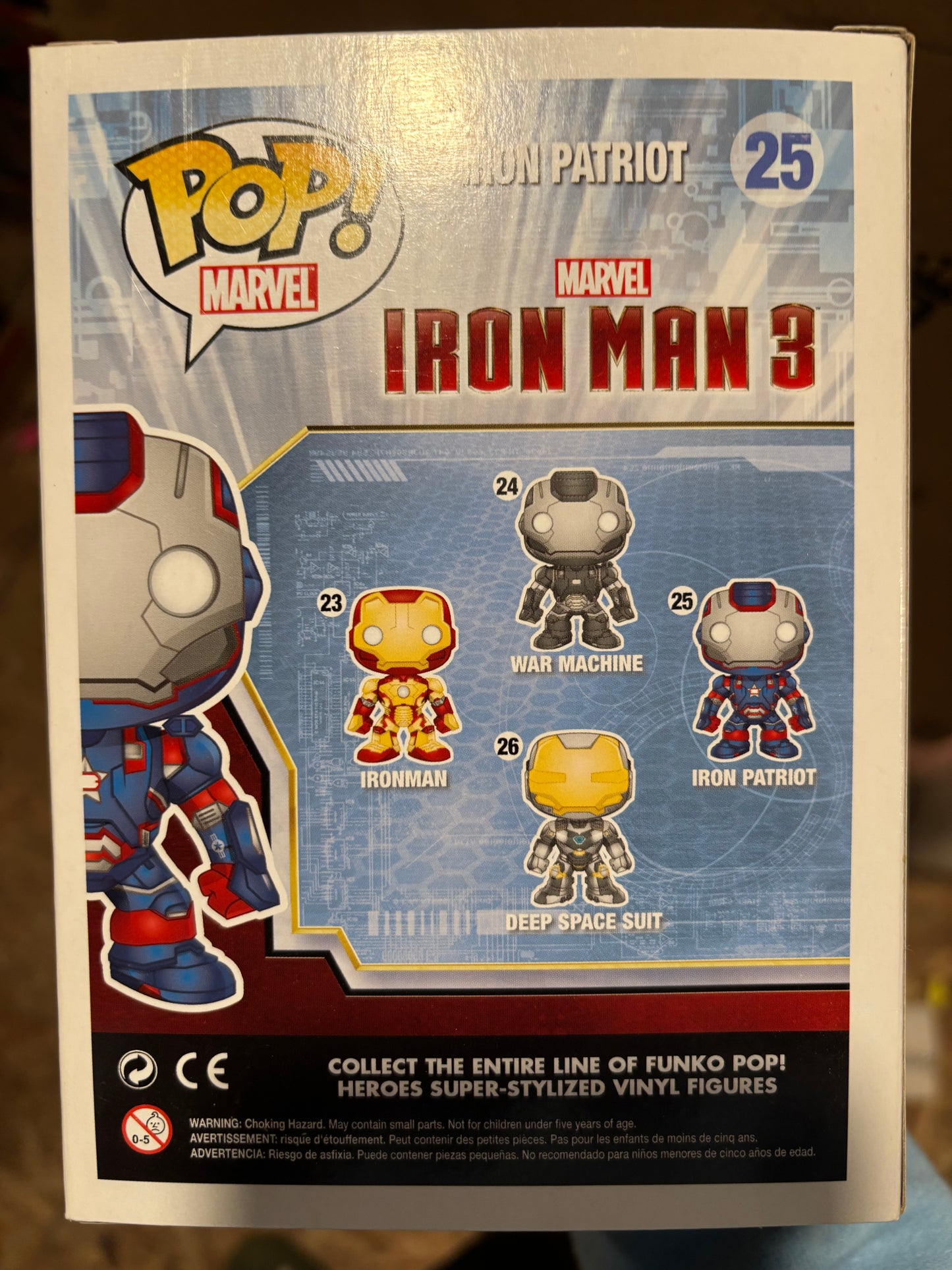 Funko Marvel Iron man 3 : Iron Patriot #25