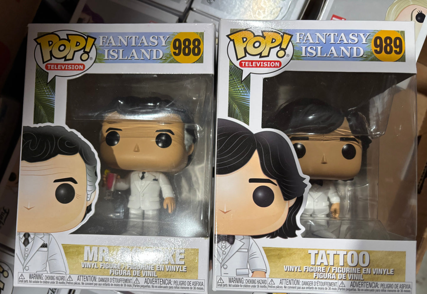Funko TV Pop : Fantasy Island set : Tattoo #989 + Mr. Roake #988