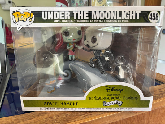 Disney Funko Pop!  Nightmare Before xmas - Jack Skellington Sally Under the Moonlight #458