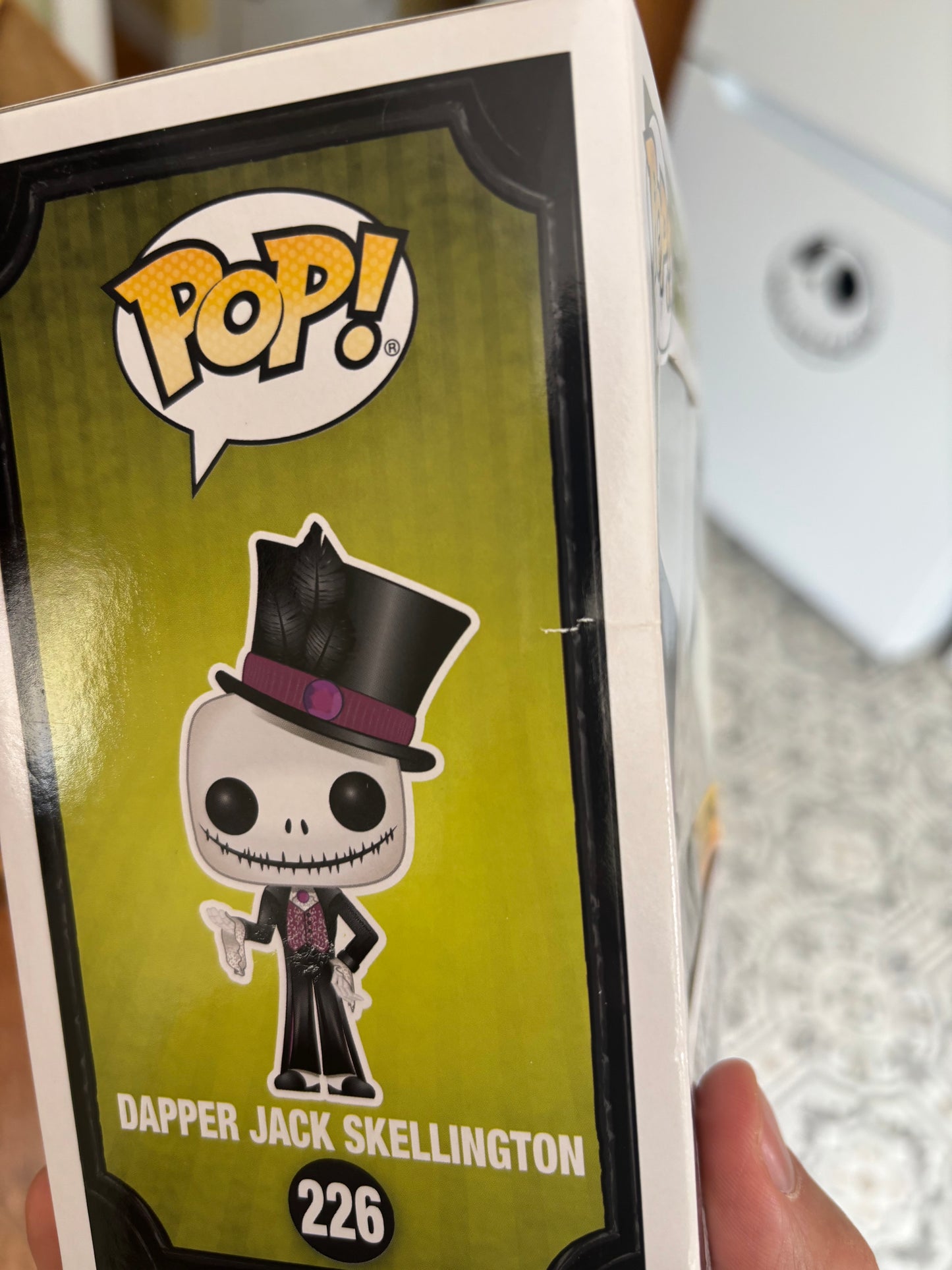Disney Funko Pop!  Nightmare Before xmas - Dapper Jack Skellington #226 Diamond Hot Topic Exclusive