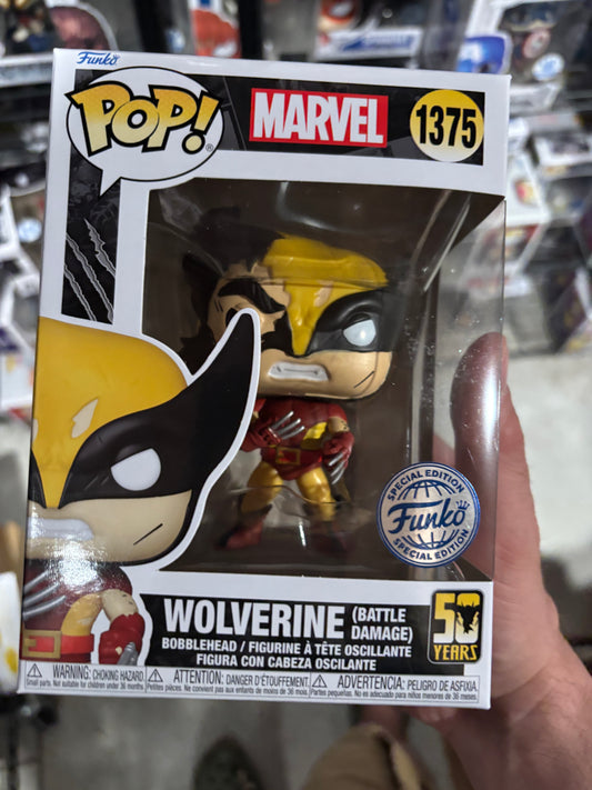 Funko Pop! Marvel - Wolverine (Battle Damage Torn Suit) #1375 Exclusive