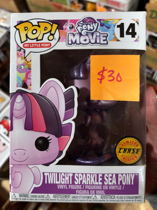 Funko Pop! Animation:  MLP My Little Pony movie Twilight Sparkle Sea Pony #14 Chase