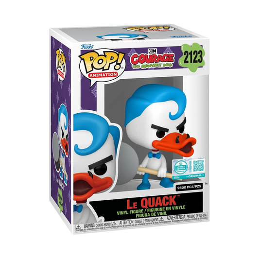 Funko Pop! Animation: Courage the Cowardly Dog: Le Quack LE 9,500 Funko Supreme Edition)