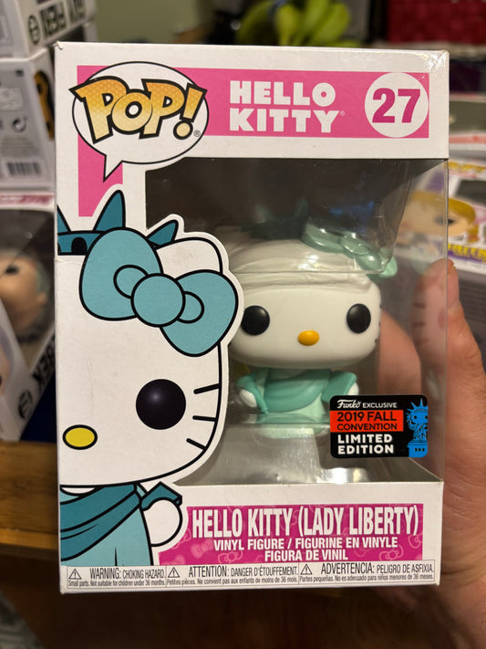 FUNKO POP!  Hello Kitty : Hello Kitty Lady Liberty #27 2019 Fall Exclusive