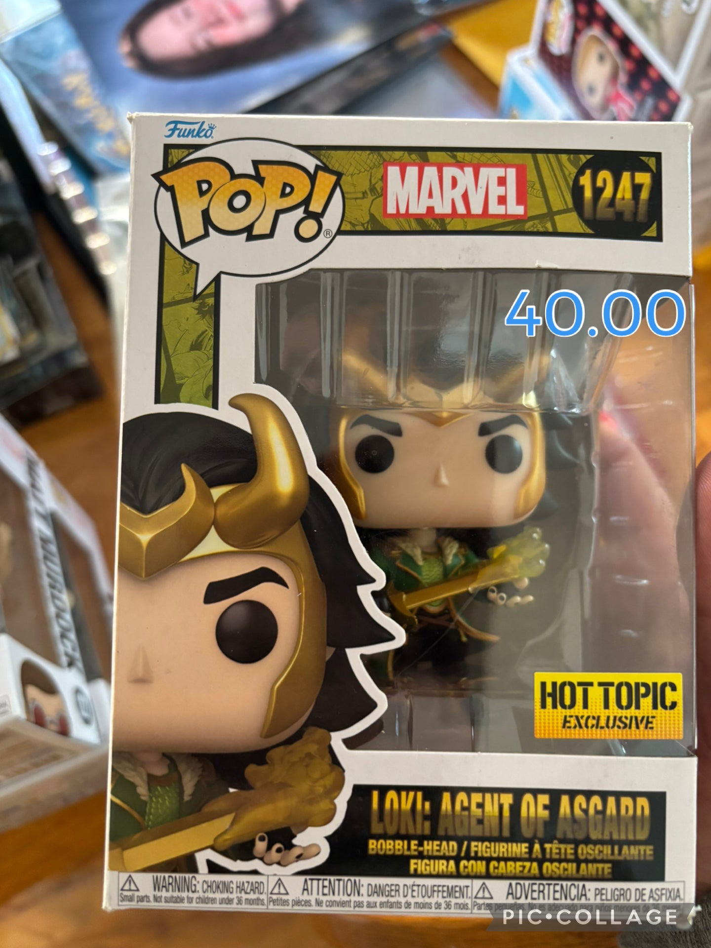 Funko Marvel Pop!  Marvel  : Loki Agent of Asgard #1247 Hot Topic Exclusive
