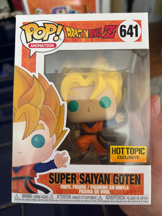 Dragonball Z DBZ Funko Anime Pop! Super Saiyan Goten #641 Hot Topic Exclusive