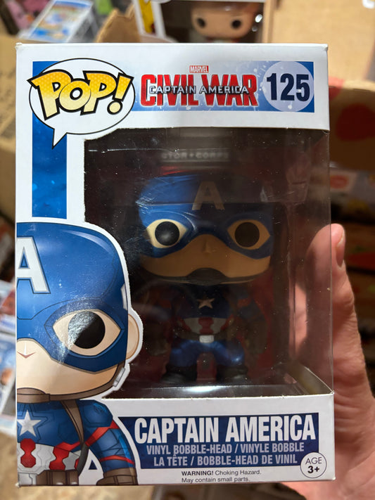 Funko Pop : Marvel : Captain America #125 - Captain america civil war