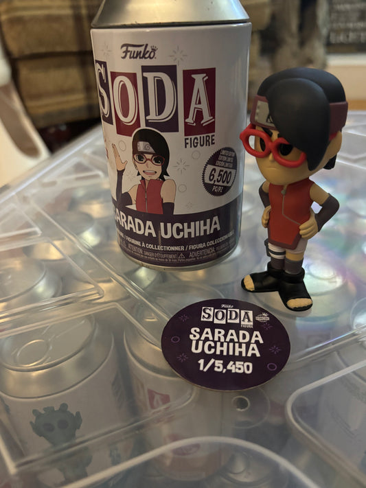 Funko Soda Common :Anime  Boruto Naruto : Sarada Uchiha limited 5450