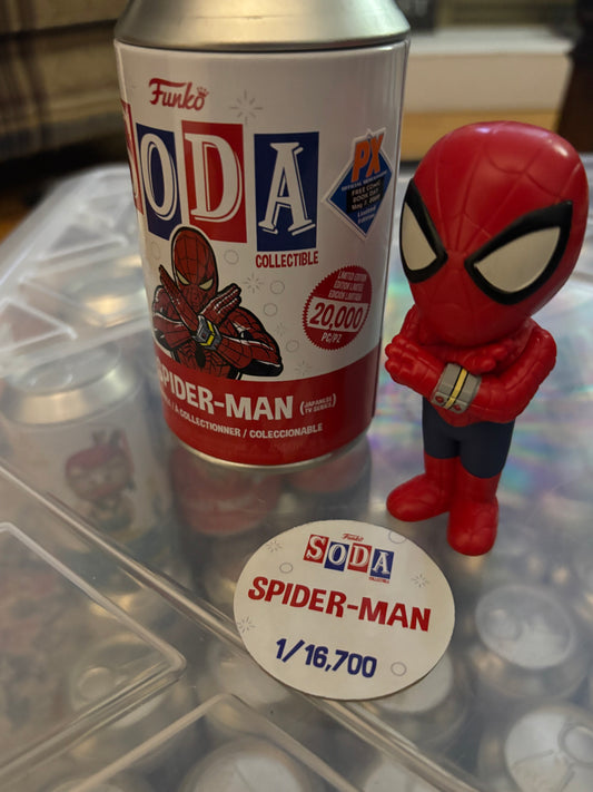 Funko Soda Common :  Marvel Spider-man Px Previews Exclusive limited 16700 spiderman