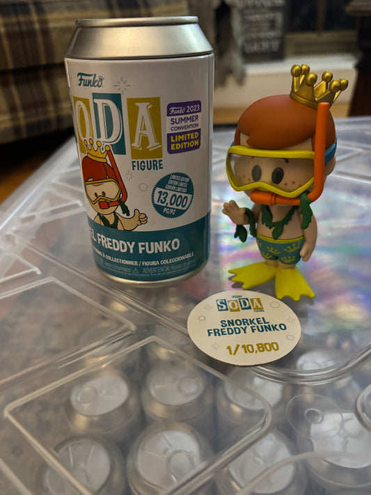 Funko Soda Common :  Ad Icons : Snorkel Freddy Funko limited 10800 2023 Shared summer convention