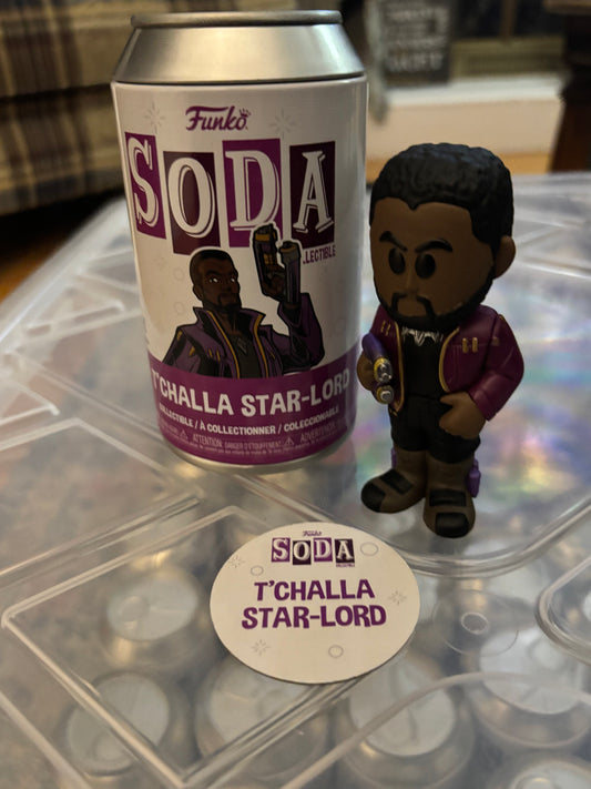Funko Soda Common :  Marvel T'challa Star-Lord   Black panther