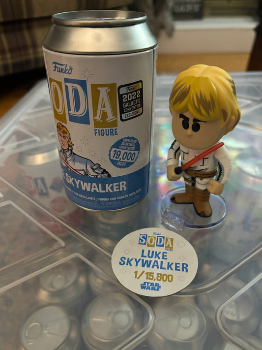 Funko Soda Common : Star Wars : Luke Skywalker limited 15800 Shared 2022 Exclusive