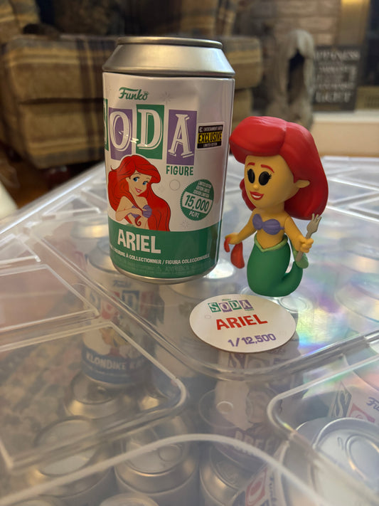 Funko Soda Common : Disney Ariel Entertainment Earth Exclusive ltd 15000