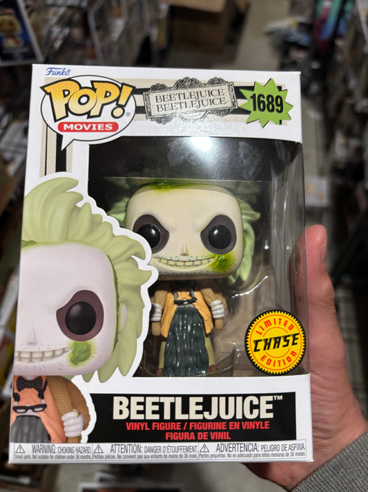 Beetlejuice Pop! Beetlejuice in Cardigan #1689 Chase