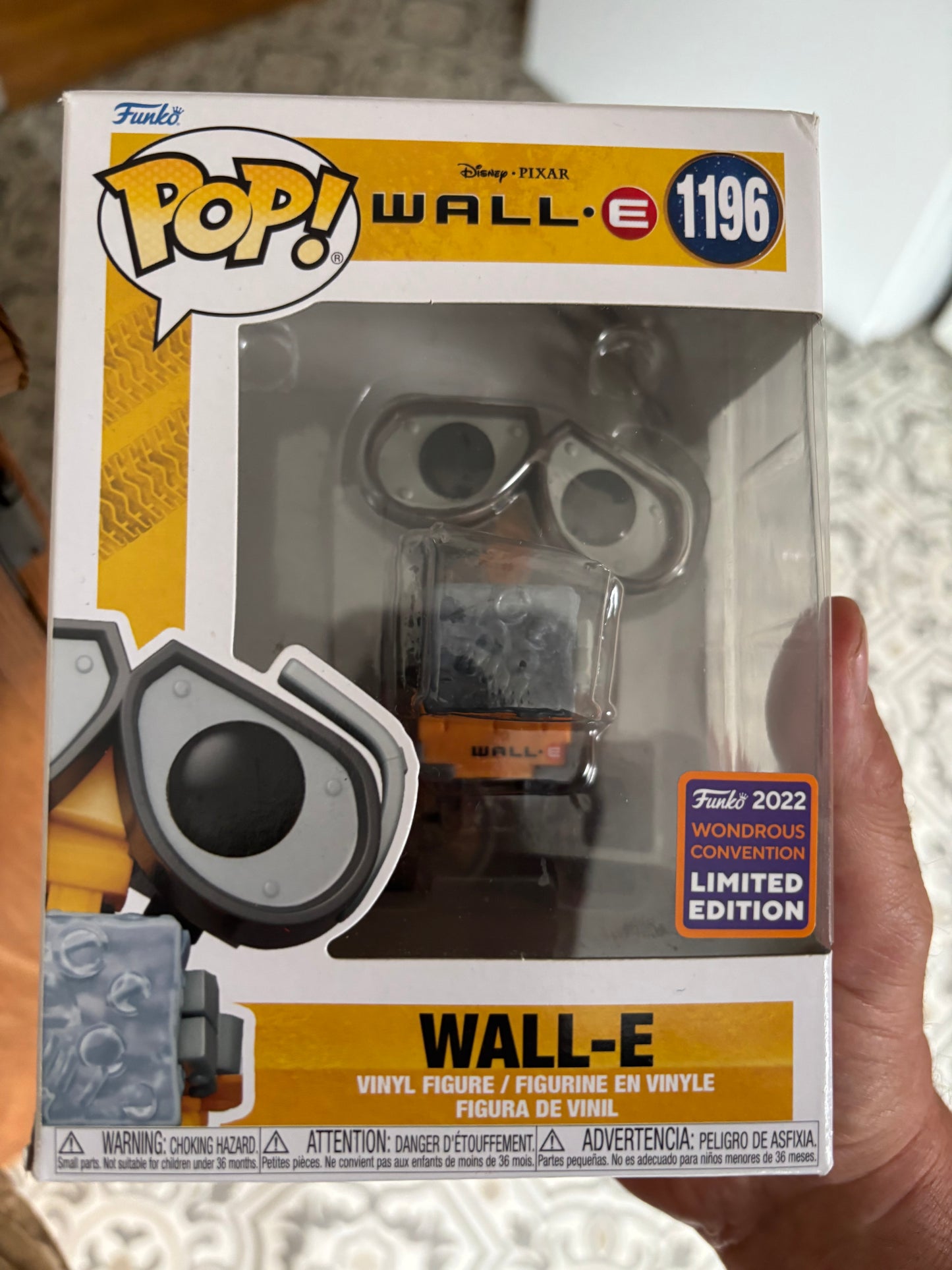 Disney Funko Pop!  Walle Wall-e  : Wall-E #1196 2022 Wondrous Exclusive