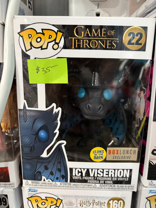 Funko Pop - Game of Thrones - Icy Viserion #22 Box Lunch Exclusive GID