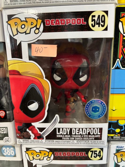 Marvel Funko Pop!  Lady Deadpool #549 PIB Exclusive