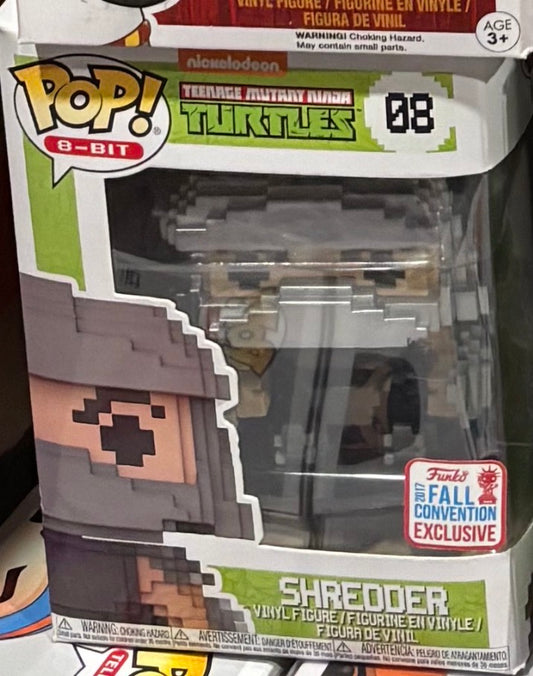 Funko Pop!  Teenage Mutant Ninja Turtles :  Shredder #08 8 bit 2017 Fall Exclusive