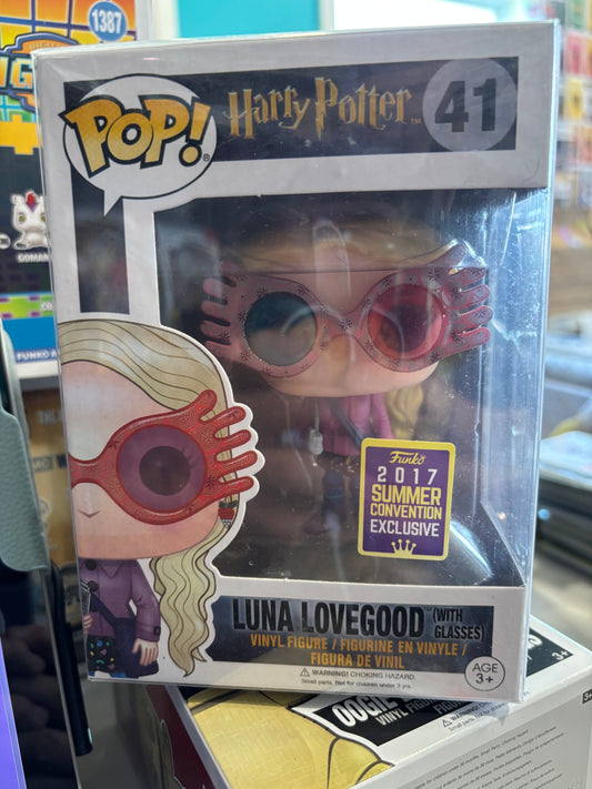 Funko Pop! Movies: Harry Potter - Luna Lovegood with glasses #41  2017 summer exclusive