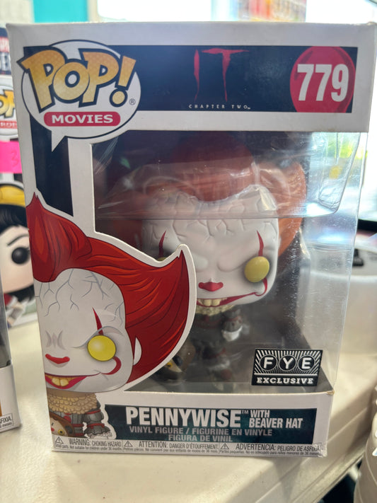 Funko Horror Pop! It: Pennywise #779 FYE Exclusive  with beaver hat