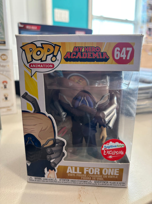 Funko Pop Anime My Hero Academia : All for one #647 Fugitive toys exclusive
