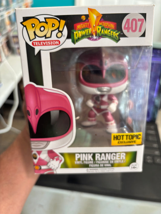Funko Pop! TV: Mighty Morphin Power Rangers  Pink Ranger #407 Hot Topic Exclusive