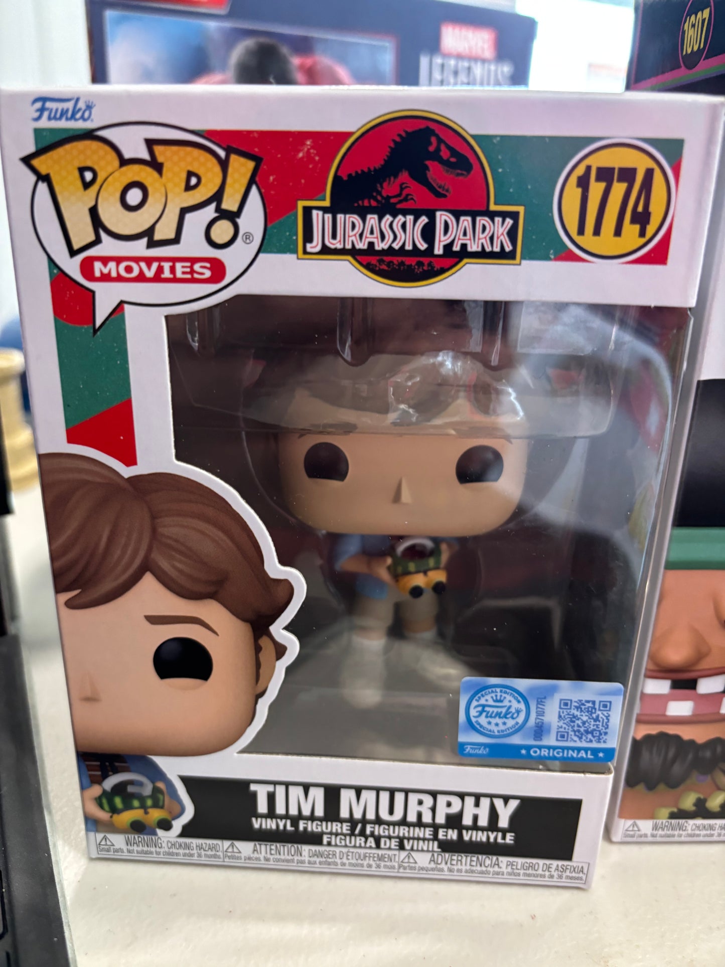 Jurassic Park Funko Pop! Tim Murphy #1774 Shared Exclusive