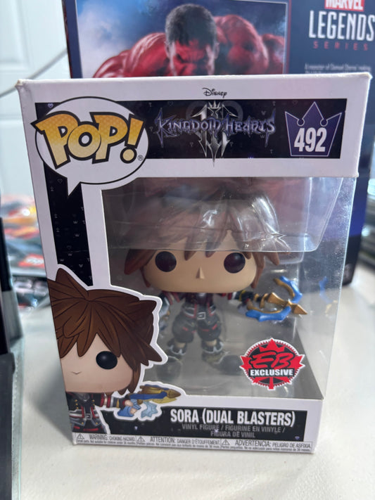 Disney Funko Pop!  Kingdom Hearts - Sora Dual Blasters #492 Eb exclusive