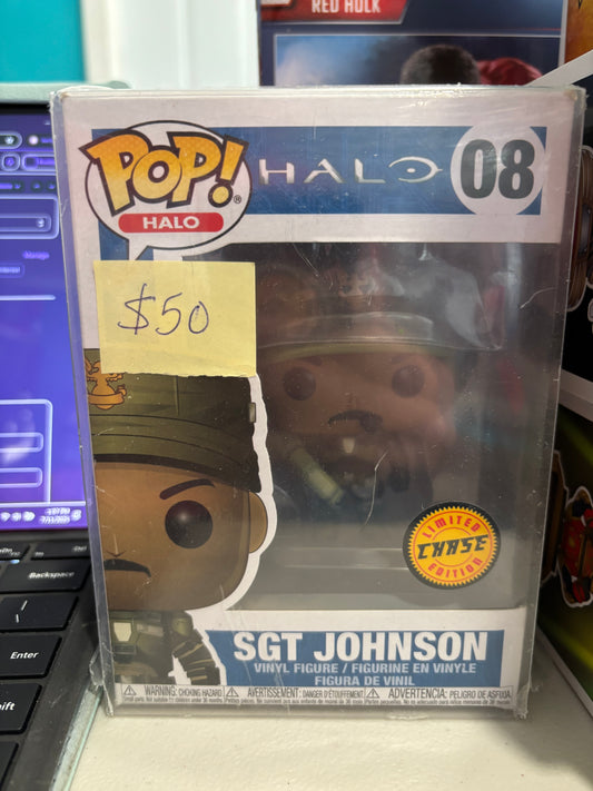 FUNKO POP! Halo : Sgt Johnson #08  Chase