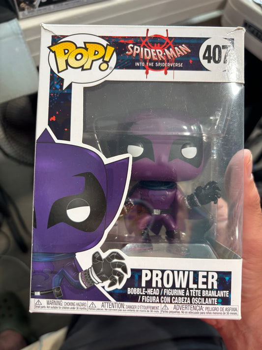 Marvel Pop!  Spider-man Into the Spiderverse Spiderman:  Prowler #407