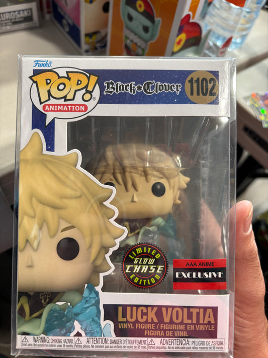 Black Clover Funko Anime  Pop!  Luck Voltia #1102 AAA Exclusive Chase