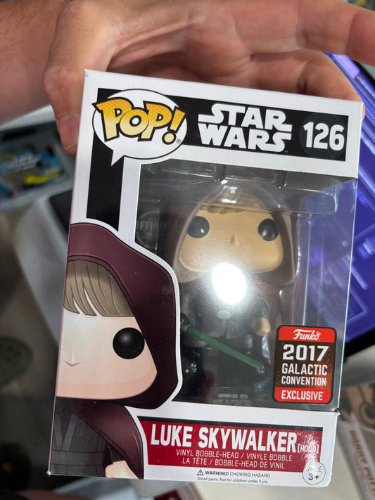 Funko Pop : Star wars : Luke Skywalker #126 2017 Galactic Convention Exclusive